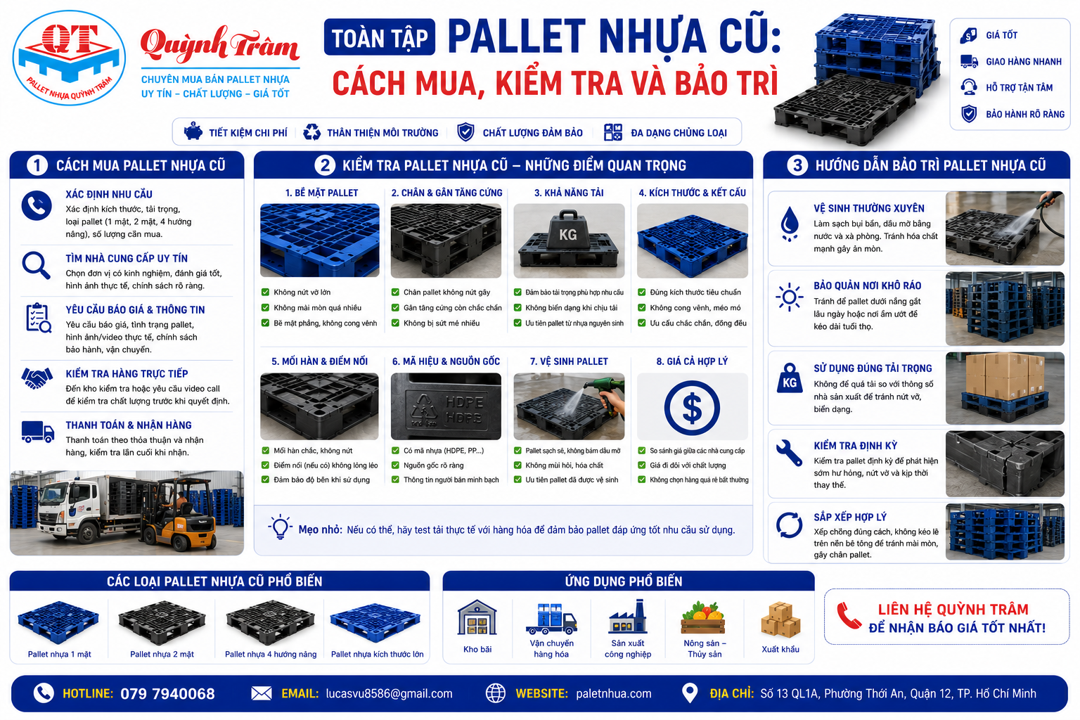 Toàn Tập Pallet Nhựa Cũ: Cách Mua, Kiểm Tra Và Bảo Trì